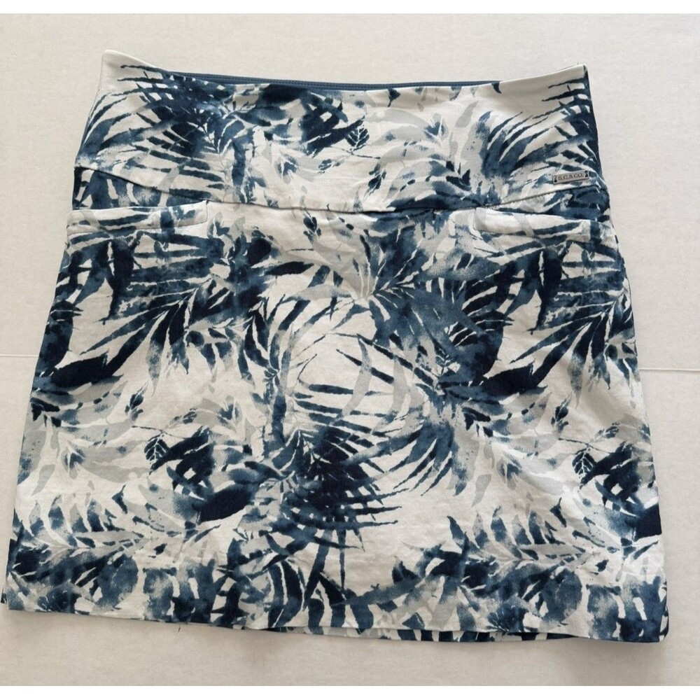 SC & Co Women’s Skort Tropical Leafy Print Tennis Golf Pickleball size Large